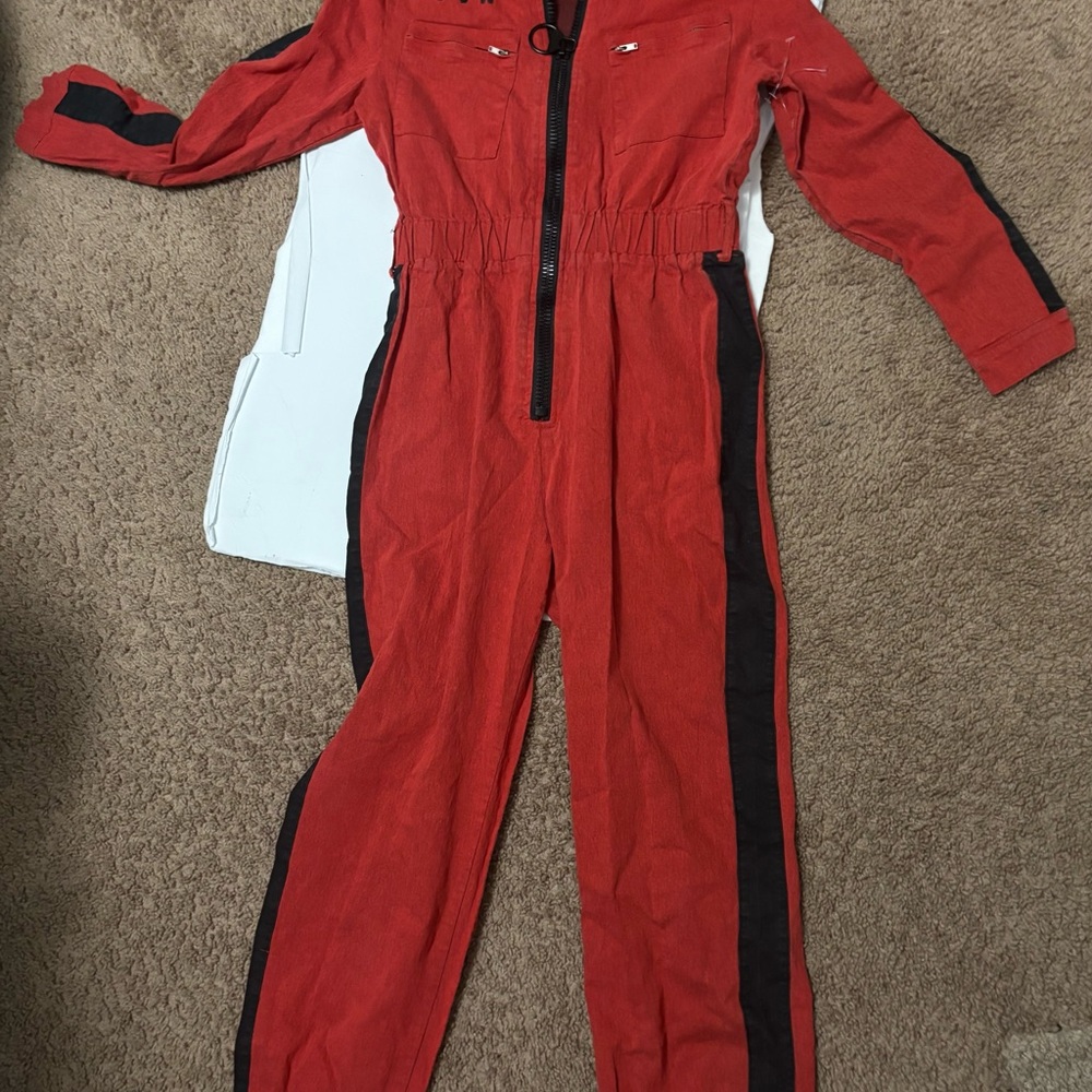 Fashion Nova Red and Black Women's Jumpsuit